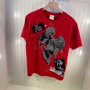 Smoke Rise Angel Graphic Short Sleeve Tee